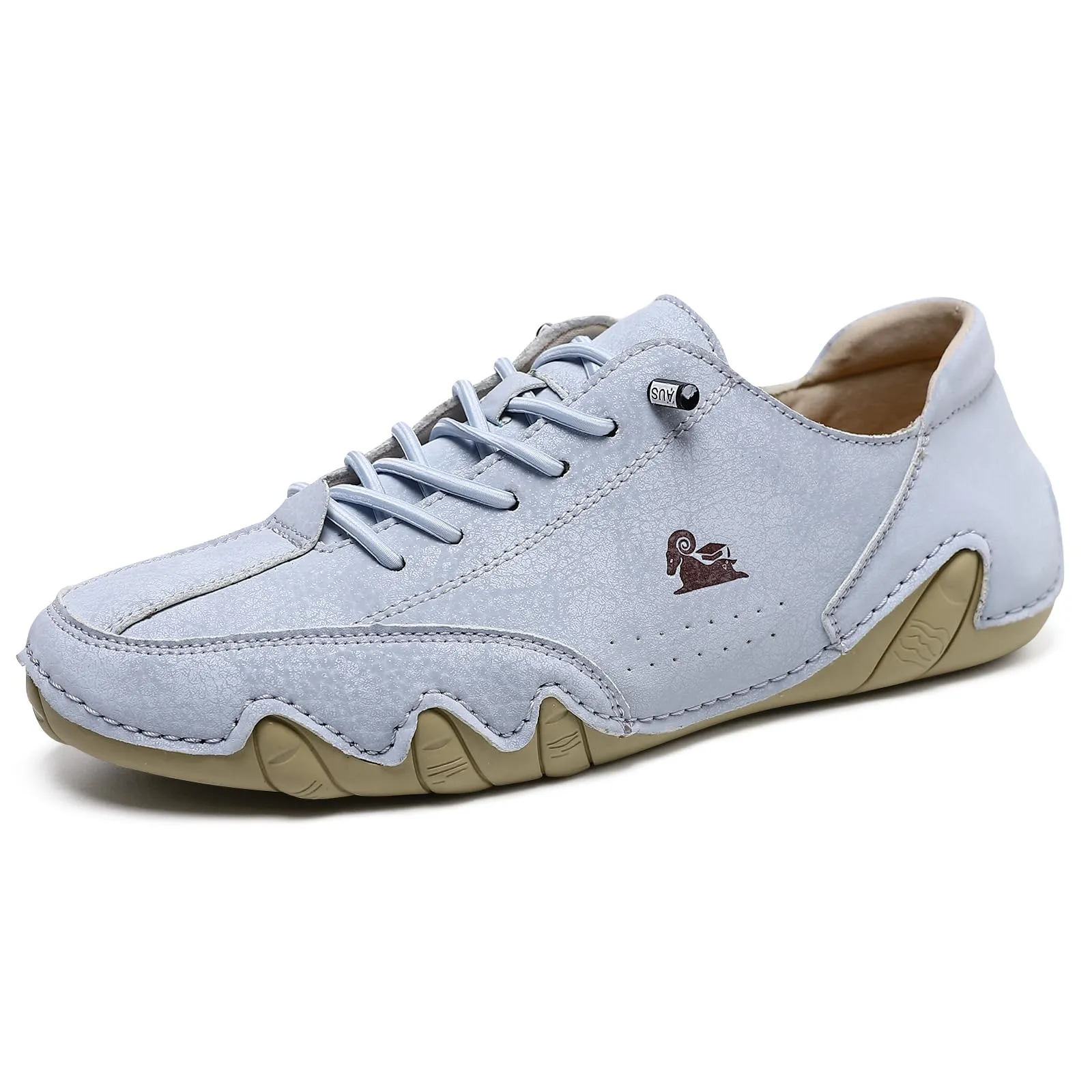 Handgefertigte aus Wildleder mit Klettverschluss, Beck-Schuhe für Herren, wasserdichte Leder-Freizeit-Sneaker, rutschfest, atmungsaktiv