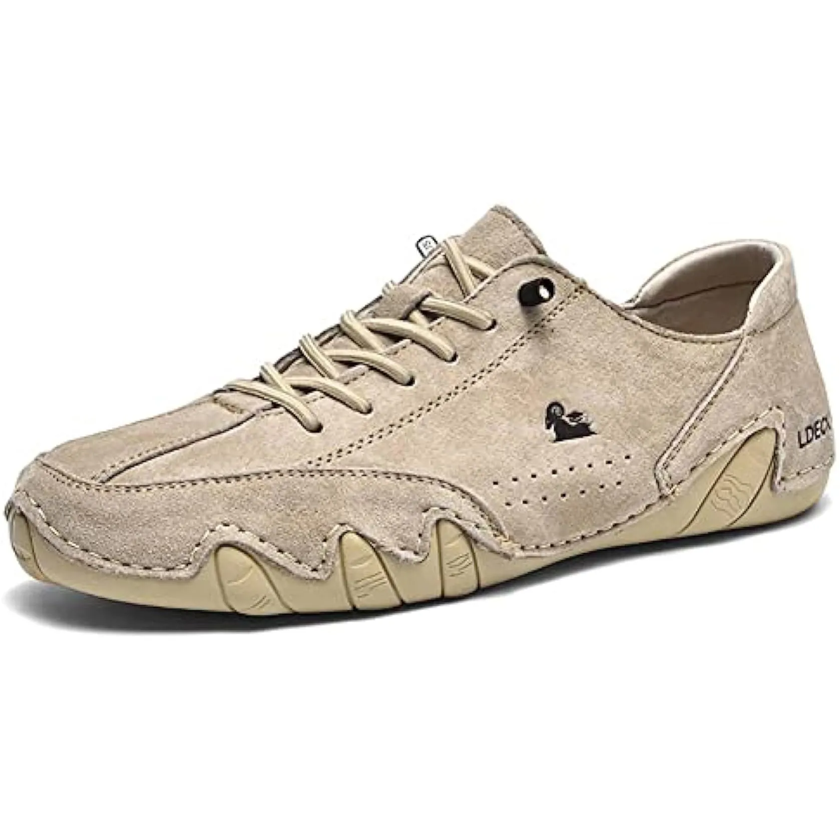 Handgefertigte aus Wildleder mit Klettverschluss, Beck-Schuhe für Herren, wasserdichte Leder-Freizeit-Sneaker, rutschfest, atmungsaktiv